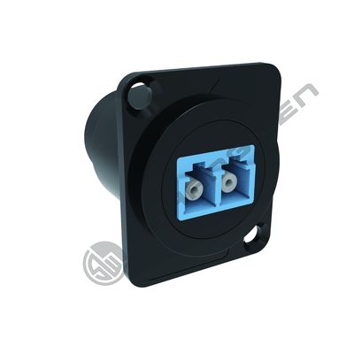 LC to LC Fiber Optic Panel Mount  D-Type LC Female to Female Coupler Single-Mode Multimode Module Socket for Fiber Optic