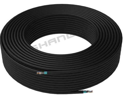Black Bare Copper Cat5E 24AWG Soft Network Cable Ethernet CE UL Multiple Copper Twist 24AWG 305M FTP Networking Cable