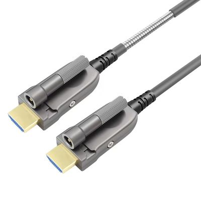 জার্মান সিলিকন লাইন চিপ HDMI2.0 HD ক্যাবল 4K 60Hz বর্মযুক্ত অপটিক্যাল ফাইবার দৈর্ঘ্য 1m/2m/3m/5m