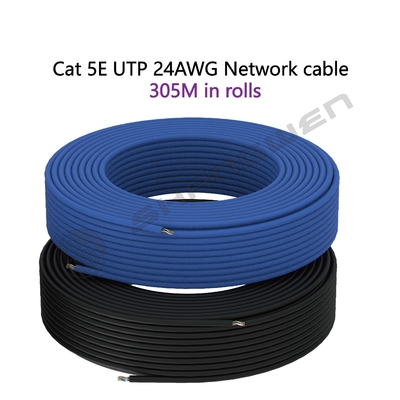 Cat5E Round UTP 24AWG UTP Soft 4pair CE UL Multiple Copper Twist 100% Oxygen Free Copper Patch Cord Ethernet Cable Cat5E  Cable
