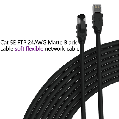 PVC Jacket FTP Cat5E LAN Cable Wholesale 24AWG FTP CAT5e 4pair CE UL Multiple Copper Twist 100% Oxygen-free Copper FTP Cat5E