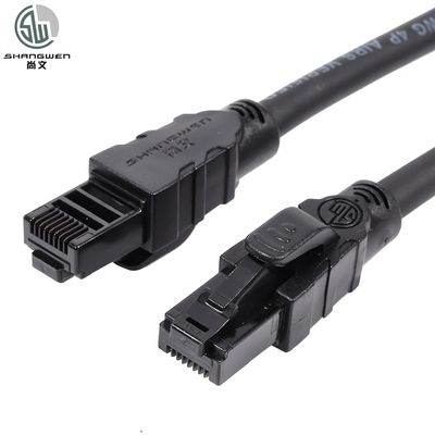 UTP সুরক্ষিত CAT6 নেটওয়ার্ক ক্যাবল RJ45 সংযোগকারী এবং 100% অক্সিজেন মুক্ত তামা সিই UL সার্টিফাইড