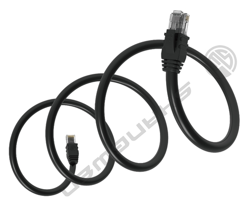 26awg কালো UTP Cat5e নেটওয়ার্ক ক্যাবল প্যাচ কর্ড ৪ জোড়া Cat5e ল্যান ক্যাবল