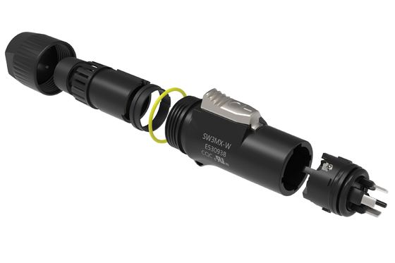 China Manufactured Waterproof 3-Pin Male Power Connector for Outdoor Use LED Display Connection in Electron Applications