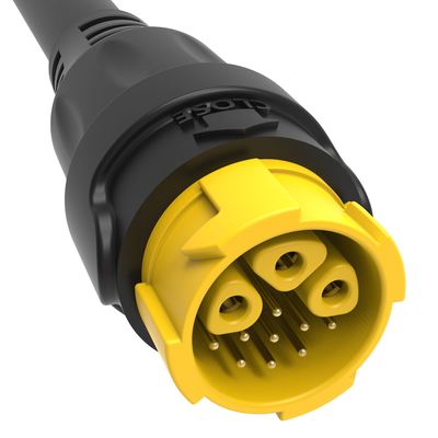 M19 Series Industrial Power Signal Connector Push-Pull Self-Locking 3+9 Pin Male-Female Bayonet Screw Lock Wire Rear Connector