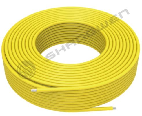 Silicone Wire Power Cord 10 AWG Tinned Copper Standard High-Temperature Hookup 10 Gauge Yellow Flexible Wire 1 Conductor