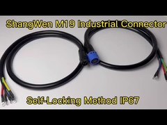 M19 মহিলা বৈদ্যুতিক প্লাগ সংযোগকারী IP67 6 পিন জলরোধী সংযোগকারী শিল্প