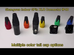 এক্সএলআর অডিও পাওয়ার ওয়াটারপ্রুফ সকেট সংযোগকারী 3 পিন মাইক্রোফোন আইপি 65