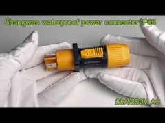 শিল্প পুরুষ এবং মহিলা জলরোধী পাওয়ার সংযোগকারী Ip65 আউটডোর