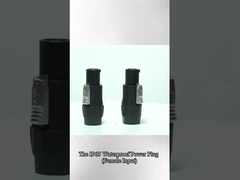 জলরোধী পাওয়ার সংযোগকারী আমদানি করা বেরিলিয়াম তামা এবং রৌপ্য ধাতুপট্টাবৃত,UL সিই RoHS CQC-সার্টিফিকেট